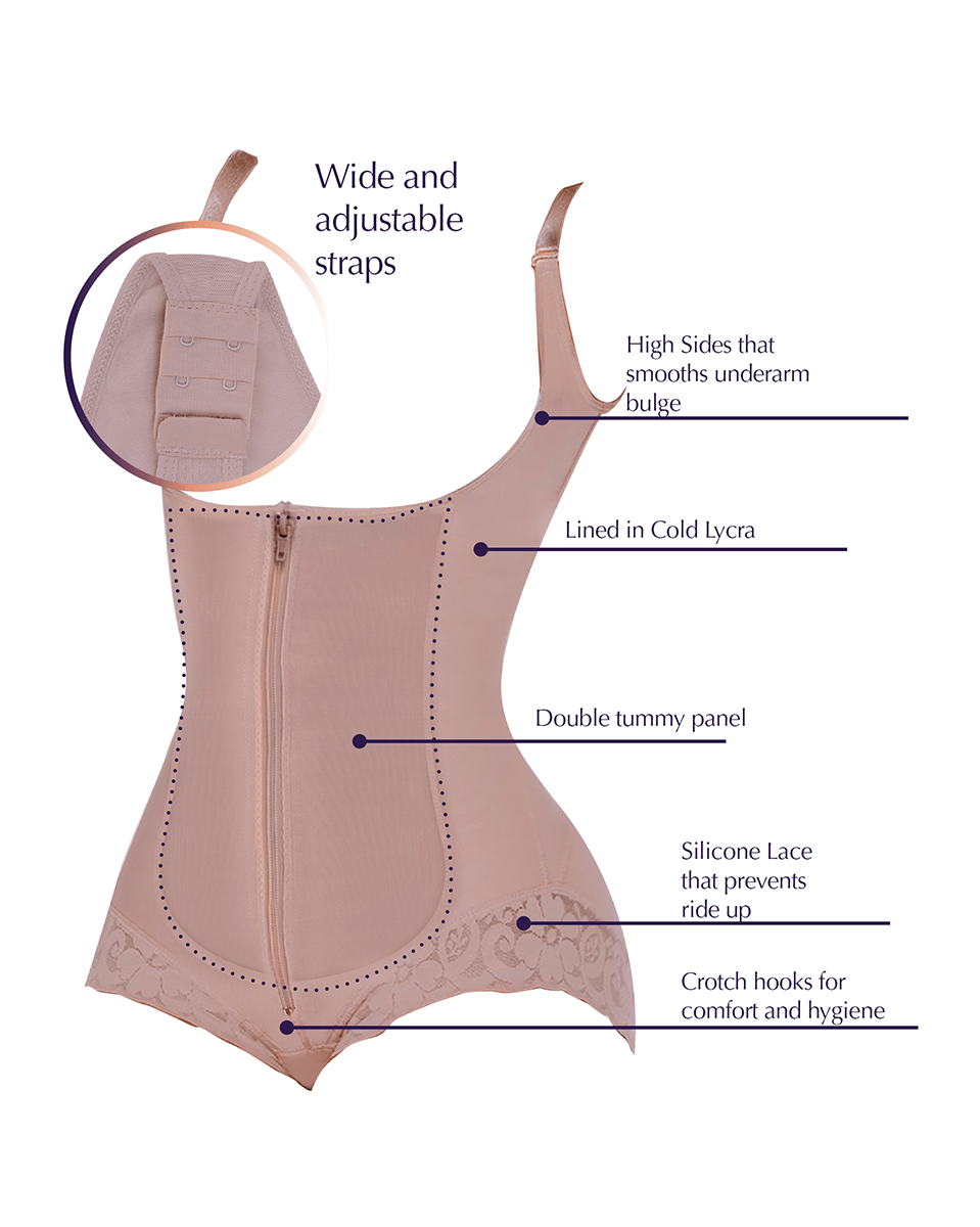 Siluet Tummy Control Shapewear with Wide and Adjustable Straps