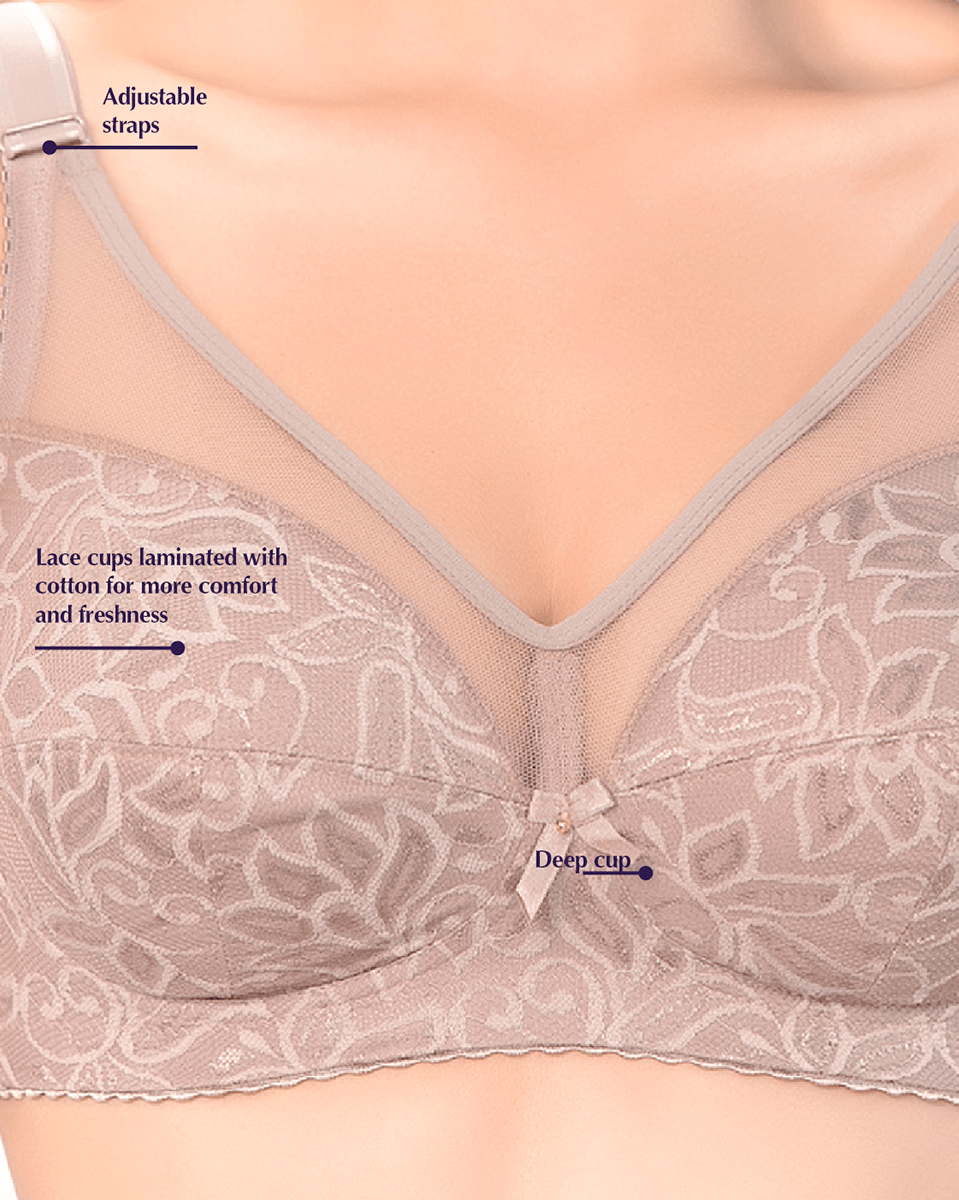 Siluet Wireless Comfy Control Bra in Lace