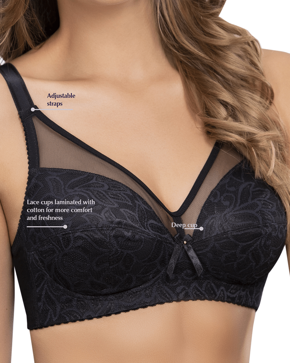 Sujetador de encaje con control cómodo inalámbrico Siluet